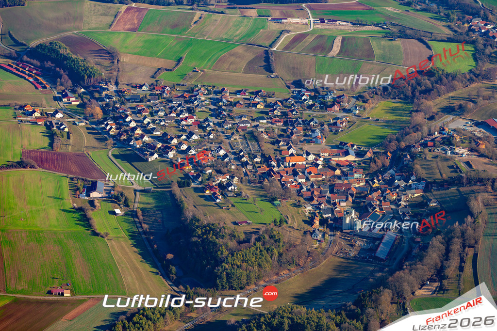 Das Luftbild der Stadt Lauter wurde 2019 vom Flugzeug heraus erstellt (keine Drohne) Aufnahmehöhe ca.400 Meter- hohe Auflösung- beste Druck-Qualität garantiert!