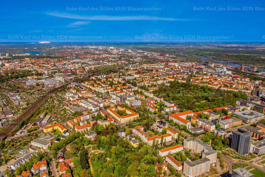 Magdeburg City Uniplatz Lüneburger Straße-8928 | Neustadt vom Uniplatz und Lüneburger Straße aus gyrokopter - Realisiert mit Pictrs.com
