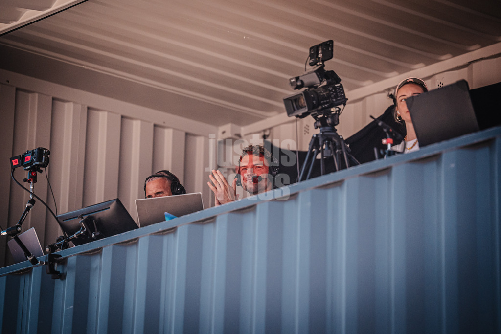 Beachvolleyball | Männer | Allianz German Beach Tour 2025 | Tourstop München | 12.07.2025 | Daniel Kirchner im Kommentar