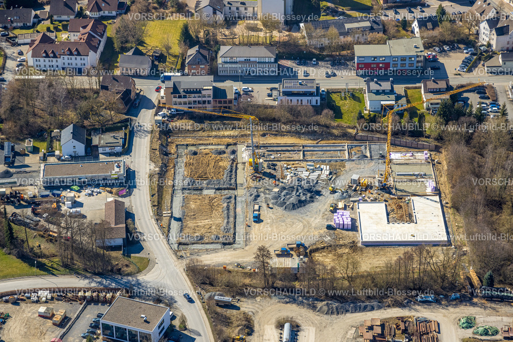 Sundern250304593 | Luftbild, Baustelle am Ewiger Weg, Westenfeld, Sundern, Sauerland, Nordrhein-Westfalen, Deutschland