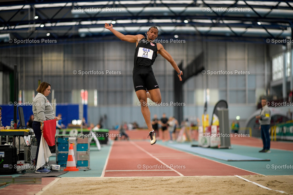 250208_xkaix_DM Mehrkampf_1 | 08.02.2025, xkaix, Leichtathletik 20. Deutsche Meisterschaften, Mehrkampf Halle v.l. Fred Isaac Fleurisson (Eintracht Frankfurt e.V.) - Realisiert mit Pictrs.com