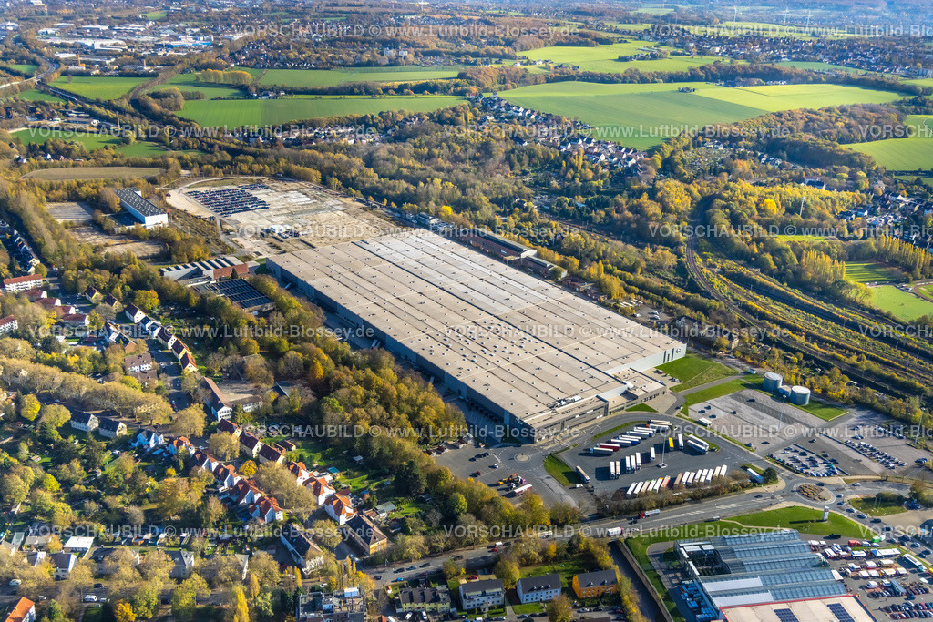 Bochum221100314 | Luftbild, Opel Group Warehouse, Opel Werk II, Warenverteilzentrum, Langendreer, Bochum, Ruhrgebiet, Nordrhein-Westfalen, Deutschland