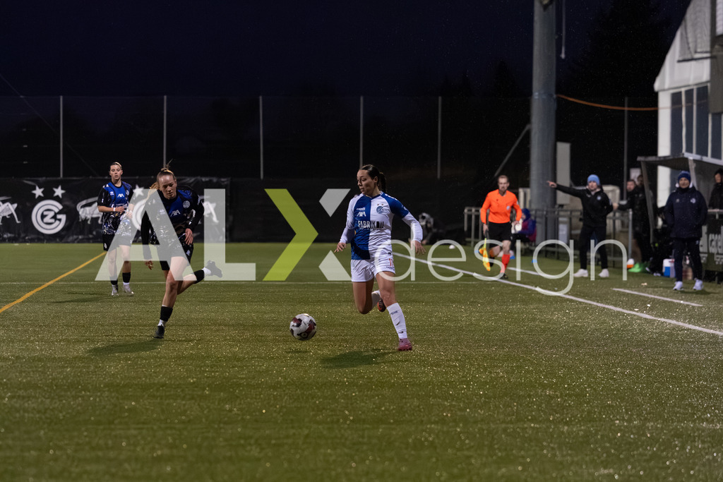 Fußball I Frauen I Saison 2025-2026 I AXA Women's Super League | Women I 14. Spieltag I Grasshoppers Club Zürich - FC Luzern I 14.02.2026 | 11 Noémie Potier (CH) (GC Zürich) – Angriff - Realisiert mit Pictrs.com