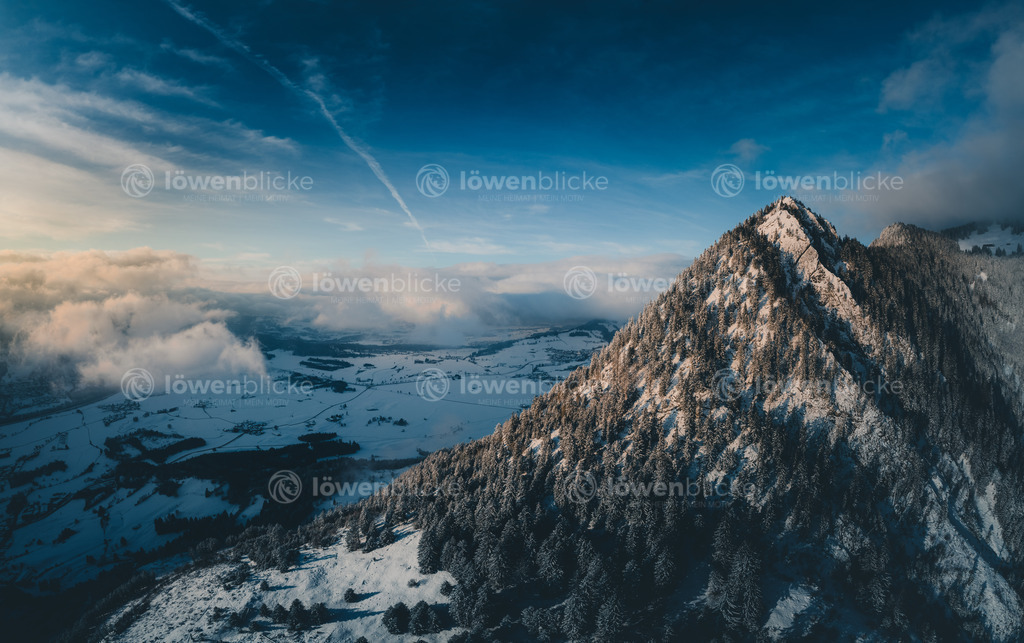 Burgberger Hörnle bei Oberstdorf im Sonnenuntergang | löwenblicke | shop