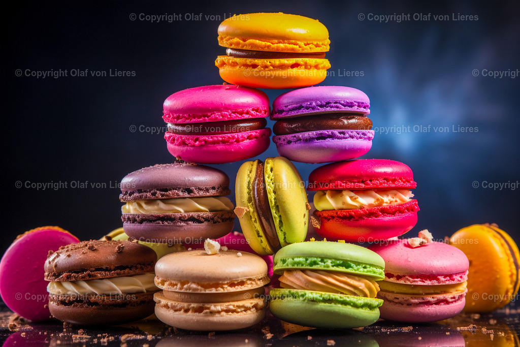 Macarons farbenfrohe | viele bunte Macarons