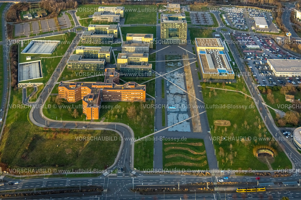 Essen230101639 | Luftbild, thyssenkrupp Quartier, Konzernzentrale, Westviertel, Essen, Ruhrgebiet, Nordrhein-Westfalen, Deutschland