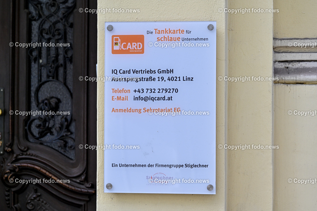 Mineraloelunternehmen_ Linz_ 05.07.2023-3 | 05.07.2023, Linz, AUT, Mineraloelunternehmen, im Bild Stiglechner, Minaeraloelgrosshandelshaus, Julius Stiglechner, Schild