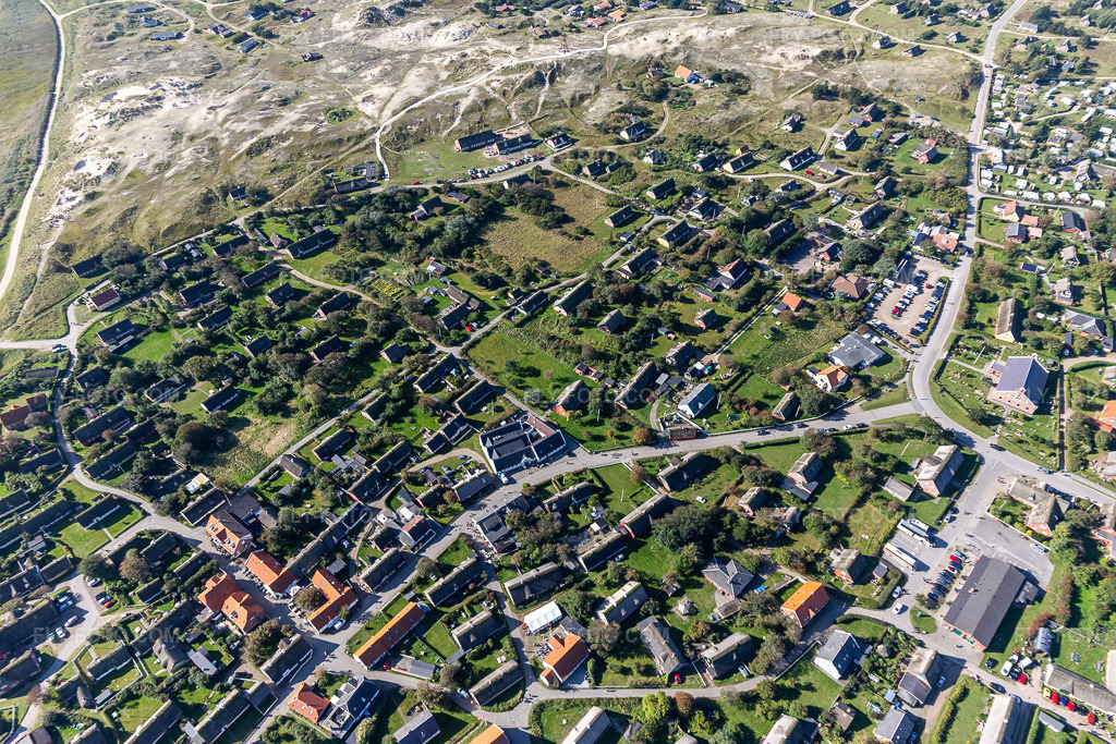 Aerial view: View of the town in Fanø in the state South Denmark, Denmark.Photo: IMG_118697.jpg taken on 09/21/2019 by Werner Riehm/FLY-FOTO.comResolution of the original: 5472 x 3648 px