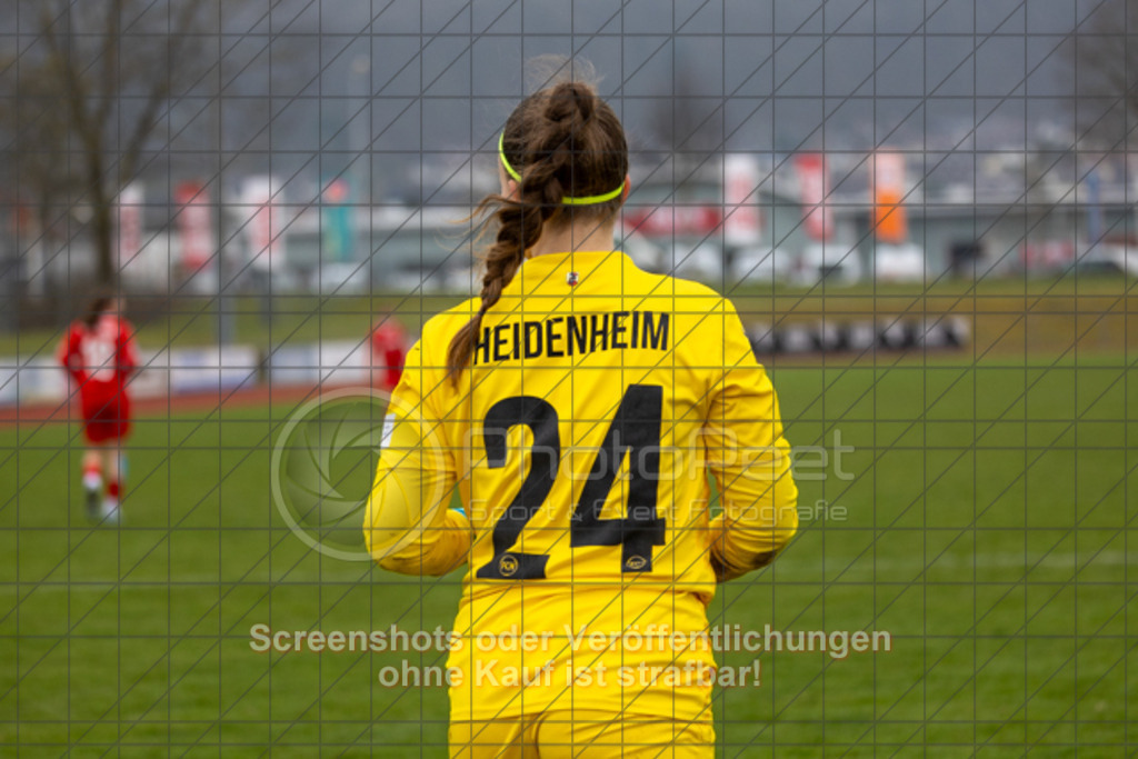 20250329_143826_0315 | #,1.FC Donzdorf (schwarz) vs. 1.FC Heidenheim (rot), Fussball, EnBW-Oberliga B -Juniorinnen, 18. Spieltag, Saison 2024/2025, Rasenplatz, Lautertal Stadion, Süßener Straße 16, 73072 Donzdorf, 29.03.2025 - 14:00 Uhr,Foto: PhotoPeet-Sportfotografie/Peter Harich