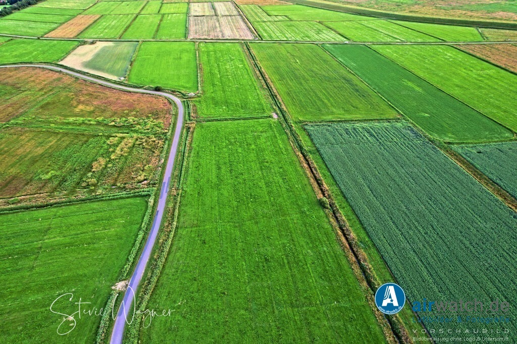 Luftbilder Hattstedtermarsch | Luftbilder, Nordsee, Nordfriesland, Hattstedtermarsch, Deichweg, Speckiweg, Seedeichgraben