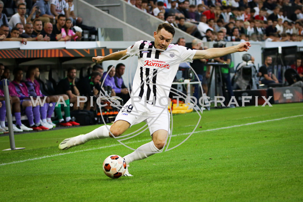 LASK Linz - FC Liverpool | LINZ,AUSTRIA,21.SEPT.23 - UEFA Europa League, LASK Linz - FC Liverpool, Image shows: Florian Flecker (LASK).
Photo: Sportmediapics.com/ Andreas Willdoner