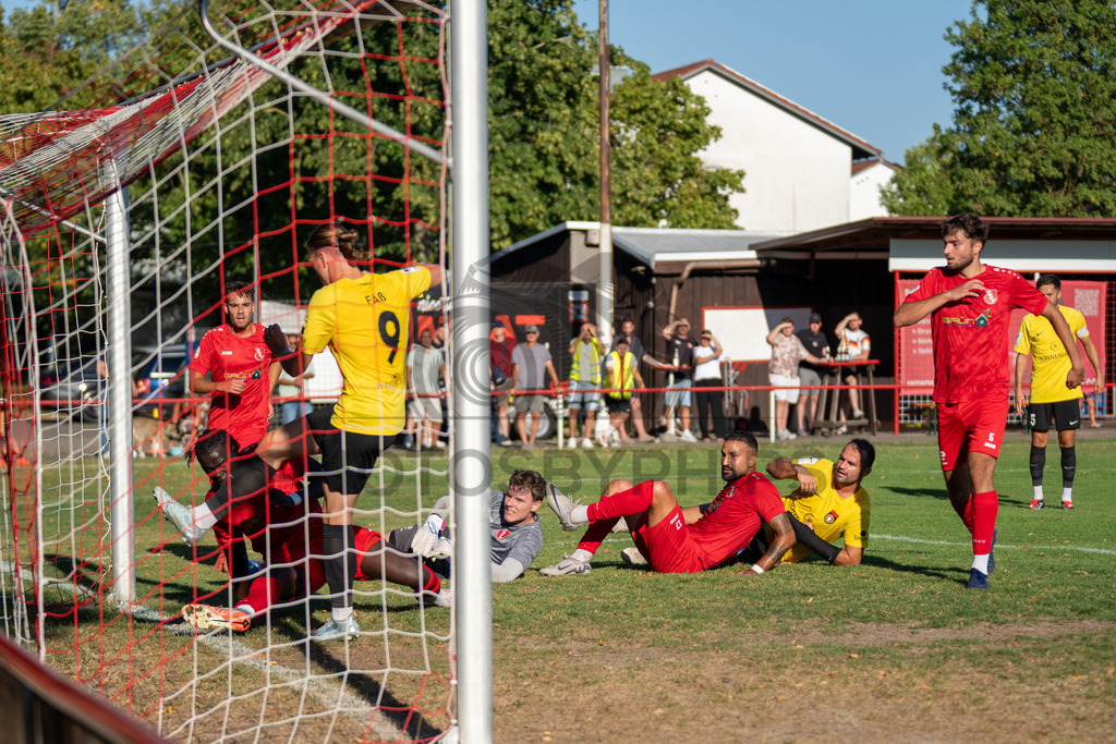 SSV Schwäbisch Hall vs. SG Sonnenhof Großaspach, Fussball, WFV-Pokal, 3. Runde, 11.08.2026 | Marlon Fass (SG Sonnenhof Großaspach, #09) erzielt das 0:2,SSV Schwäbisch Hall vs. SG Sonnenhof Großaspach, Fussball, WFV-Pokal, 3. Runde, 11.08.2026