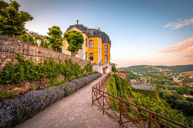 2023-07-02_20-19-25_140 | Blick auf das Rokokoschloss im Schlosspark der Dornburger Schlösser bei Jena, Dornburg-Camburg, Thüringen, Deutschland - Realisiert mit Pictrs.com