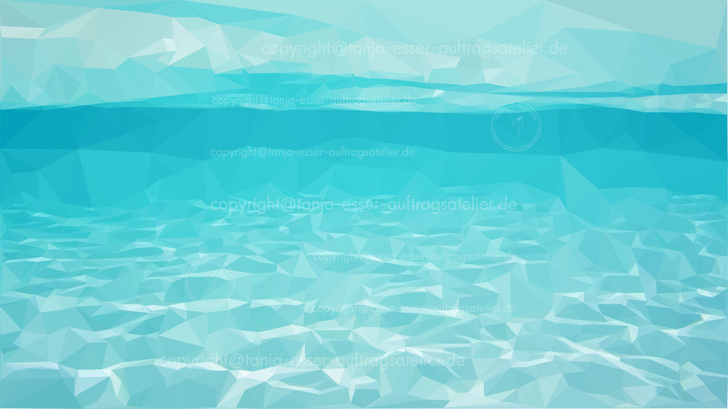 Blaues kristallklares Meerwasser mit Sandboden aus Polygonen | Entdecken Sie hochwertige, regionale Fotos von Brilon und dem Sauerland im Auftrags Atelier Shop von Tanja Esser. Von Landschaften und Architektur bis hin zu Eventaufnahmen, Illustrationen – das Angebot bietet Ihnen Downloads, Wandbilder, Videos, Geschenk