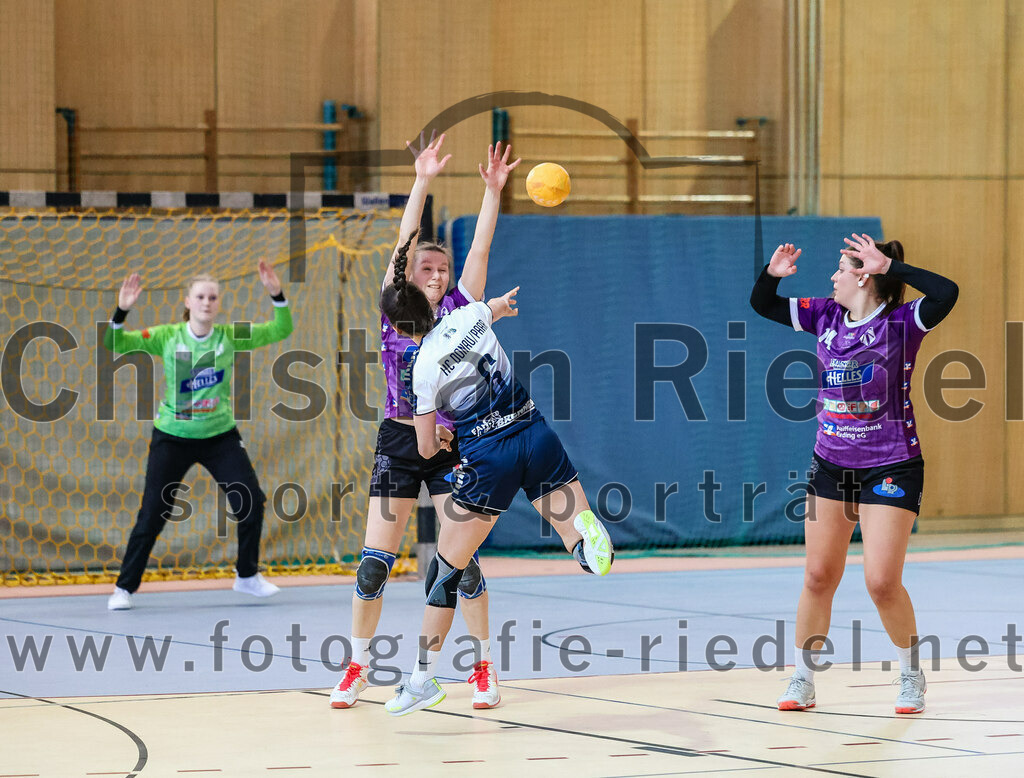 2023-12-16_080_SpVgg_Altenerding_gegen_HC_Donau-Paar_II | Erding, Deutschland, 16.12.2023:
Handball, Bezirksoberliga Frauen Altbayern 2023 / 2024, 10. Spieltag, SpVgg Altenerding gegen HC Donau/Paar II, Endergebnis: 22:22

Foto: Christian Riedel / fotografie-riedel.net