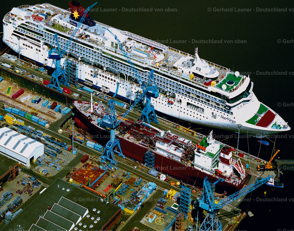 9000311 | Kreuzfahrtschiff StarVirgo in der Meyerwerft, Papenburg