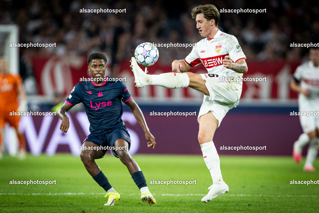 9L6A4381 | Angelo Stiller during the champions league game between Stuttgart and Viking at Arena Stuttgart on September 9, 2026 in Dortmund, Germany. - Realisiert mit Pictrs.com