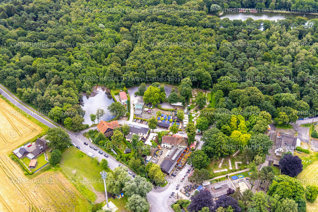Bottrop240701475Kirchhellen | Luftbild, Grafenmühle Bikertreff, Motorradfahrer, Woodpeckers Roadhouse Amerikanisches Restaurant, Kirchhellen-Süd, Bottrop, Ruhrgebiet, Nordrhein-Westfalen, Deutschland