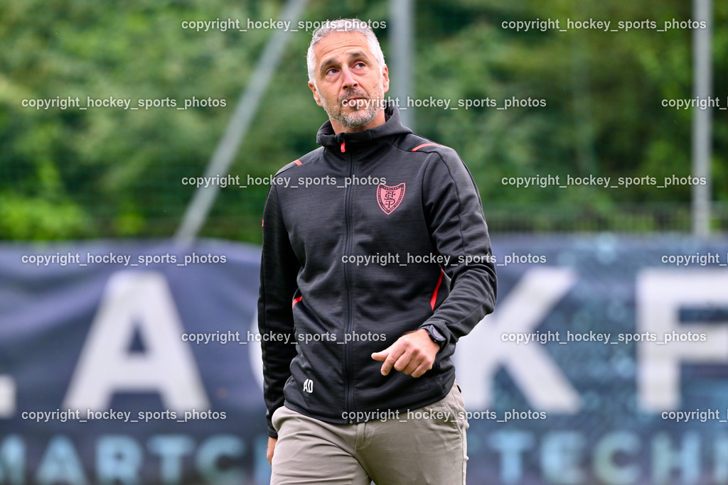 SAK vs. ATUS Ferlach | Headcoach ATUS Ferlach Darko Djukic, SAK vs. ATUS Ferlach, SAK vs. ATUS Ferlach am 01.08.2025 in Klagenfurt (Sportpark Welzenegg), Austria, (Photo by Bernd Stefan)