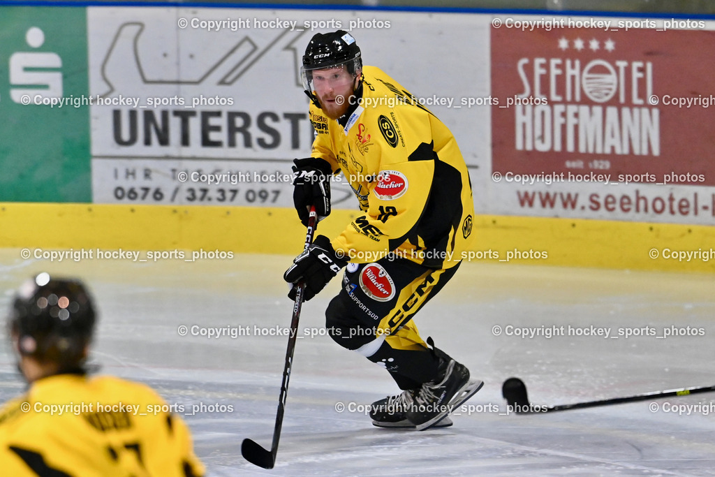 ESC Steindorf vs. MET PHOTOVOLTAIK HORNETS SPITTAL | #12 Glavic Gasper EC Hornets Spittal, ESC Steindorf vs. MET PHOTOVOLTAIK HORNETS SPITTAL, ESC Steindorf vs. MET PHOTOVOLTAIK HORNETS SPITTAL am 26.10.2024 in Steindorf (Ossiachersee Halle), Austria, (Photo by Bernd Stefan)