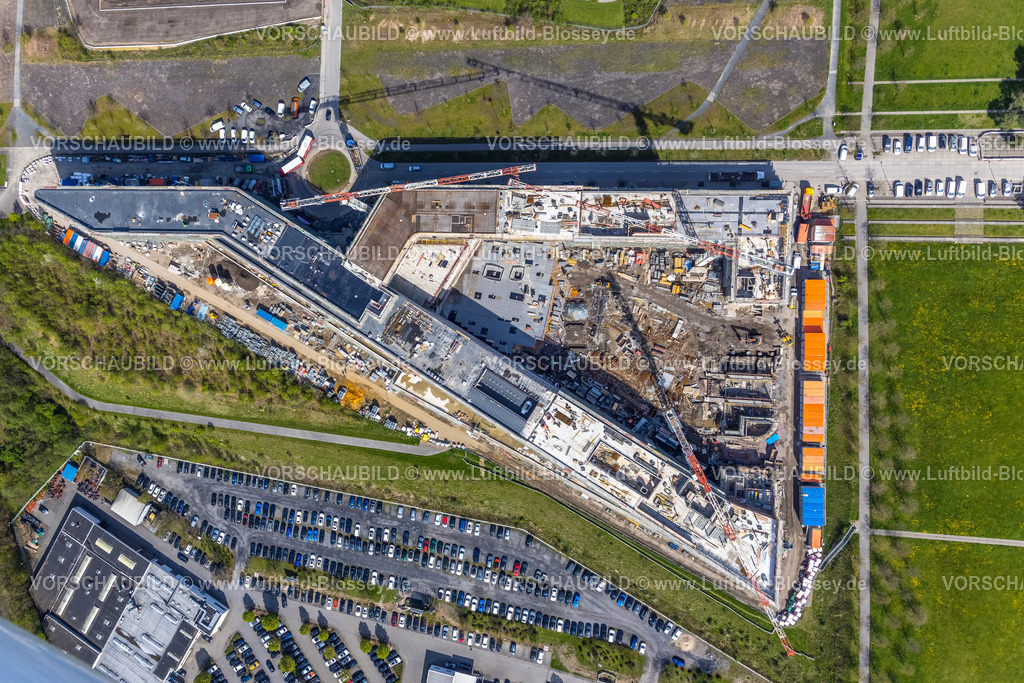 Dortmund230401826 | Luftbild, Phoenix-West Gewerbegebiet, Baustelle Materna Hauptzentrale, Hörde, Dortmund, Ruhrgebiet, Nordrhein-Westfalen, Deutschland