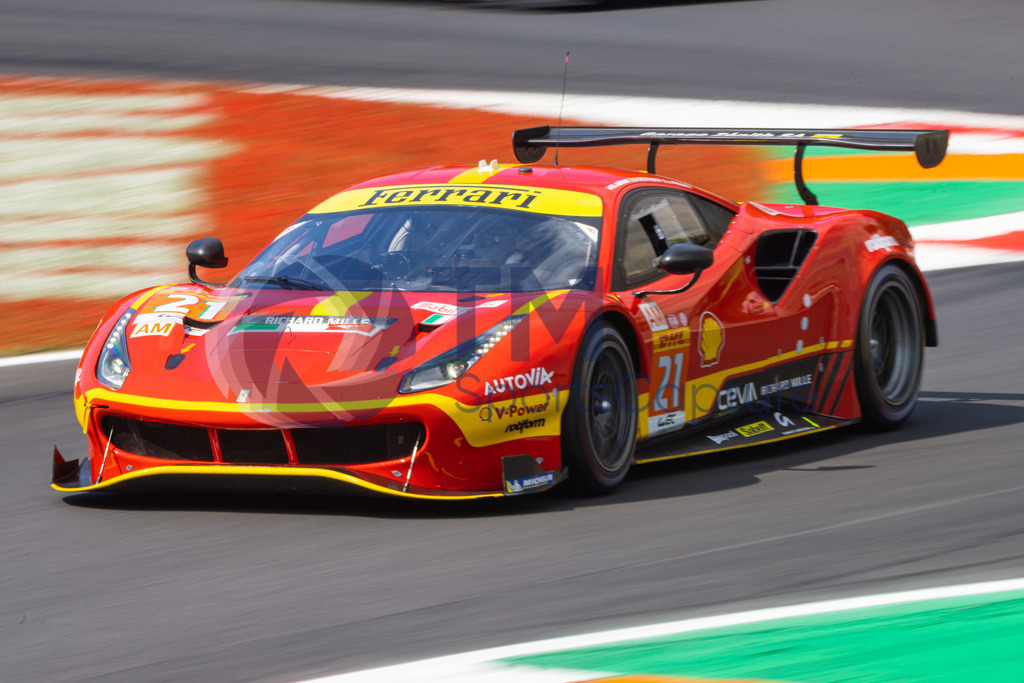 Trainproduction-20230708-0035 | MONZA,ITALY,08.Jul.23 - MOTORSPORTS - WEC, FIA World Endurance Championships, 6h of Monza, Autodromo Monza. Image shows Simon Mann (USA), Julien Piguet (FRA) and Ulysse De Pauw (BEL/ AF Corse). Photo: Trainproduction / Matthias Trinkl