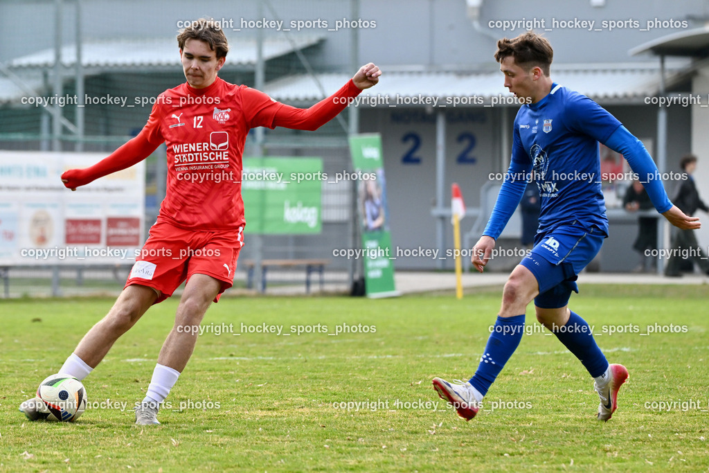 KAC 1909 vs. Union Matrei | #12 Noa Mosser KAC 1909, #28 Michael Berger Union Matrei, KAC 1909 vs. Union Matrei, KAC 1909 vs. Union Matrei am 21.03.2026 in Klagenfurt (Sportplatz KAC), Austria, (Photo by Bernd Stefan)