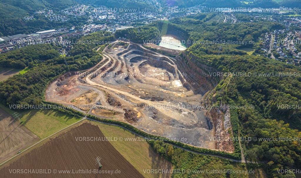 Hagen230902698 | Luftbild, Steinbruch Steltenberg, Hohenlimburg, Hagen, Ruhrgebiet, Nordrhein-Westfalen, Deutschland