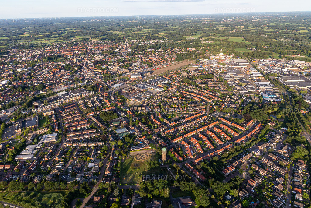 Aerial view: View of the town in Winterswijk in the state Gelderland, Netherlands. – Photo: IMG_007996.jpg taken on 07/12/2020 by Werner Riehm/FLY-FOTO.com – Resolution of the original: 5472 x 3648 px