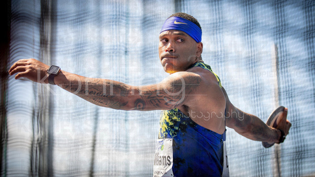 Multisport Event; Ratingen, 28.06.2026 | RATINGEN, GERMANY - JUNE 28, 2026 : Devon Williams (USA / United States) during the decathlon’s discus throw of the Multisport Event at Stadion Ratingen on June 28, 2026 in Ratingen, Germany.