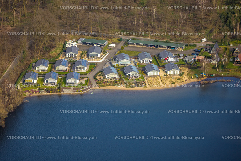 Isselburg240313673 | Luftbild, Campingplatz und Campinghäuser mit Solardach am Wolfssee, Vehlingen, Isselburg, Nordrhein-Westfalen, Deutschland