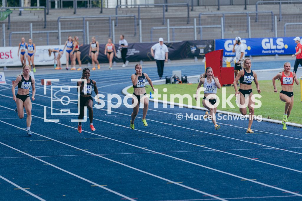 DM U23 U18 Bochum 2026 | 100-Meter-Lauf, Halbfinale, Deutsche Meisterschaften der U18 &amp; U23 2026, Lohrheidestadion Bochum-Wattenscheid, 04.07.2026 Foto: Marcel Schwering / sportimfokus - Realisiert mit Pictrs.com