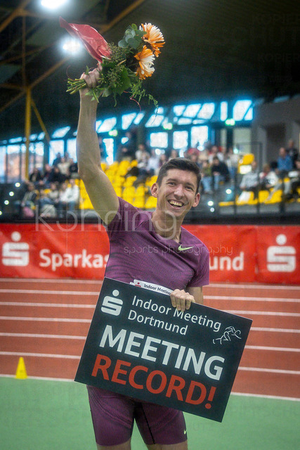 Indoor Meeting Dortmund, 08.02.2026 | DORTMUND, GERMANY - FEBRUARY 8:  Hurdler Damian Czykier (Polen) during the Indoor Meeting Dortmund at the Helmut-Koernig-Halle on February 8, 2026 in Dortmund, Germany. (Photo by Axel Kohring/Beautiful Sports Int.)