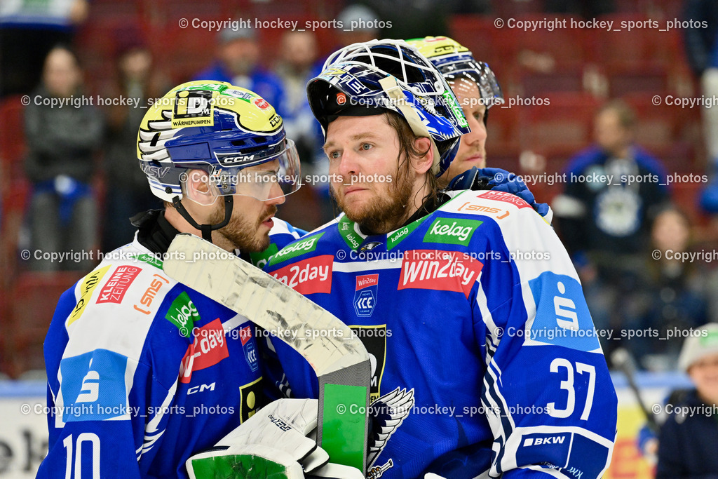 EC IDM WÄRMEPUMPEN VSV vs. MOSER MEDICAL GRAZ99ERS | Hängende Köpfe EC VSV, #10 Thomas Vallant EC VSV, #37 René Swette EC VSV, EC IDM WÄRMEPUMPEN VSV vs. MOSER MEDICAL GRAZ99ERS, EC IDM WÄRMEPUMPEN VSV vs. MOSER MEDICAL GRAZ99ERS am 17.03.2026 in Villach (Stadthalle Villach), Austria, (Photo by Bernd Stefan)