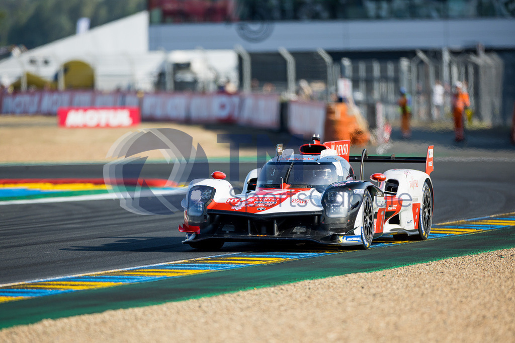 Trainproduction-20230607-1037 | LE MANS,FRANCE,07.Jun.23 - MOTORSPORTS - WEC, FIA World Endurance Championships, 24 Hours of Le Mans, Circuit de la Sarthe, qualifying. Image shows Mike Conway (GBR), Kamui Kobayashi (JPN) and Jose Maria Lopez (ARG/ Toyota Gazoo Racing). Photo: Trainproduction / Matthias Trinkl