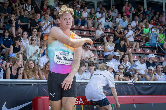 Multisport Event; Ratingen, 27.06.2026 | RATINGEN, GERMANY - JUNE 27, 2026 : Sander Skotheim (NOR / Norway) during long jump competing during the Multisport Event at Stadion Ratingen on June 27, 2026 in Ratingen, Germany.
