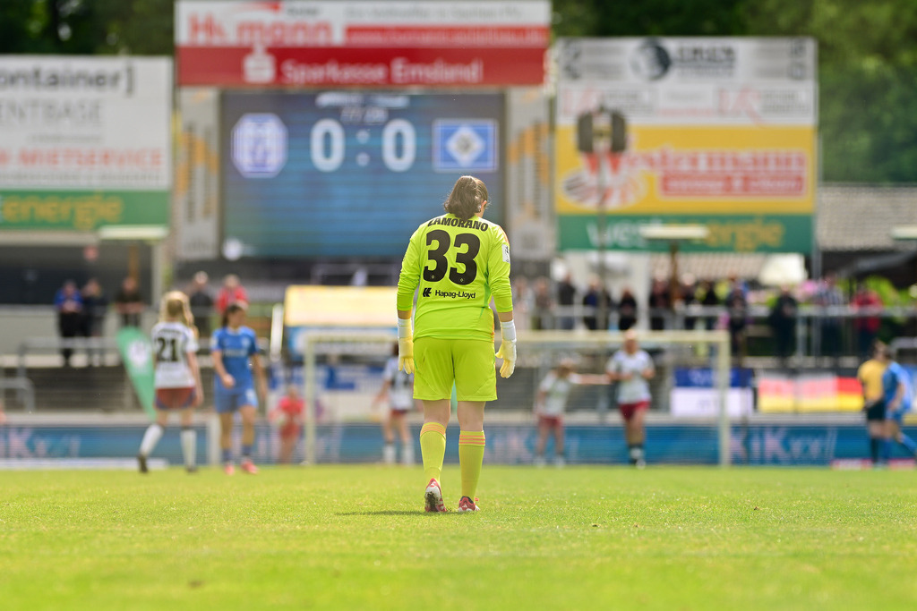 Fußball I Frauen I Saison 2024-2025 I 2. Bundesliga I 26. Spieltag I SV Meppen - Hamburger SV | Der Sportfotograf. - Realisiert mit Pictrs.com