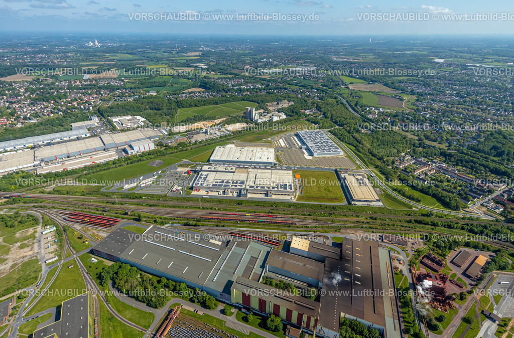 Dortmund230503899 | Luftbild, DSW 21 Dortmunder Stadtwerke, Gewerbegebiet Westfalenhütte, DORLOG Dortmund Logistik, Walzwerkstraße, ehem. Sintergelände, Borsigplatz, Dortmund, Ruhrgebiet, Nordrhein-Westfalen, Deutschland