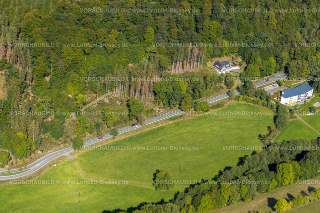 Schmallenberg220903903 | , Luftbild, Haus Winkhausen Sozialwerk St. Georg, an der BundesstraÃŸe B236, Oberkirchen, Schmallenberg, Sauerland, Nordrhein-Westfalen, Deutschland