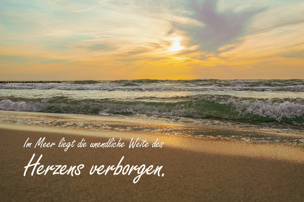 Meer Kalender 2026 - Ostseemotiv mit Text | Gestalten Sie Ihr Zuhause mit einzigartigen Bildern von Ostsee u. Nordsee – als Leinwandbild, Acryl, Alu-Dibond oder FineArt Hahnemühle, individuell anpassbar.