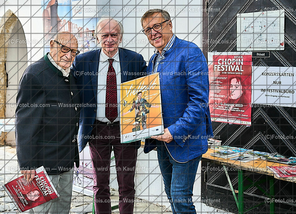 ALP1868_XXXIX-Chopin-Festival_Kanitzer-Olejniczak-Szelag | (C)FotoLois.com, Alois Spandl, XXXIX. internationales CHOPIN-Festival in der Kartause Gaming, Toursimuswerbung für POLEN, So 6. August 2023.