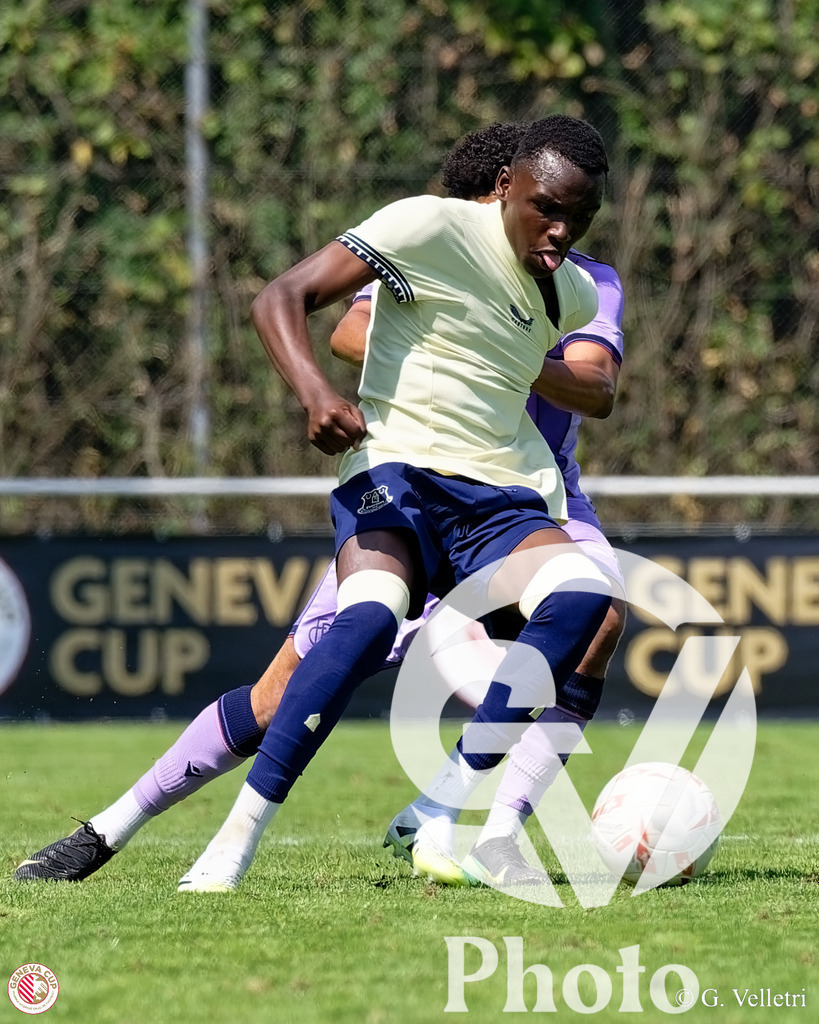 GenevaCup Group Phase - Everton FC v FC Basel | during the GenevaCup Group Phase match between Everton FC and FC Basel at Stade des Arberes in Meyrin, Switzerland