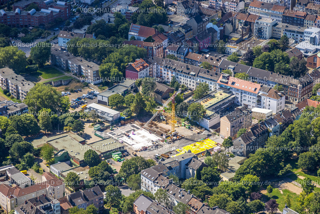 Dortmund240800964 | Luftbild, Wohngebiet und Baustelle zwischen Heiligegartenstraße und Kielstraße, Baustelle Heroldstraße, an der Diesterwegschule, Nordmarkt, Dortmund, Ruhrgebiet, Nordrhein-Westfalen, Deutschland