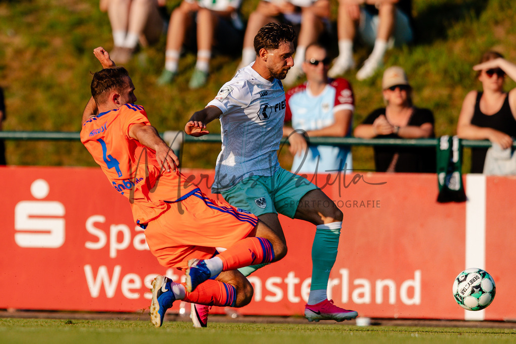 Testspiel, Saison 2026/27: SC Preußen Münster - Kickers Emden | Billerbeck, 10.07.2026: Testspiel, SC Preußen Münster gegen Kickers Emden auf der Anlage des DJK Billerbeck in Billerbeck. Foto: sportfotografie.ms | Markus Paletta - Realisiert mit Pictrs.com