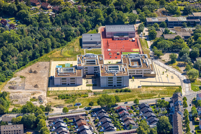 Essen230702529 | Luftbild, Gustav-Heinemann-Gesamtschule, Schonnebeck, Essen, Ruhrgebiet, Nordrhein-Westfalen, Deutschland