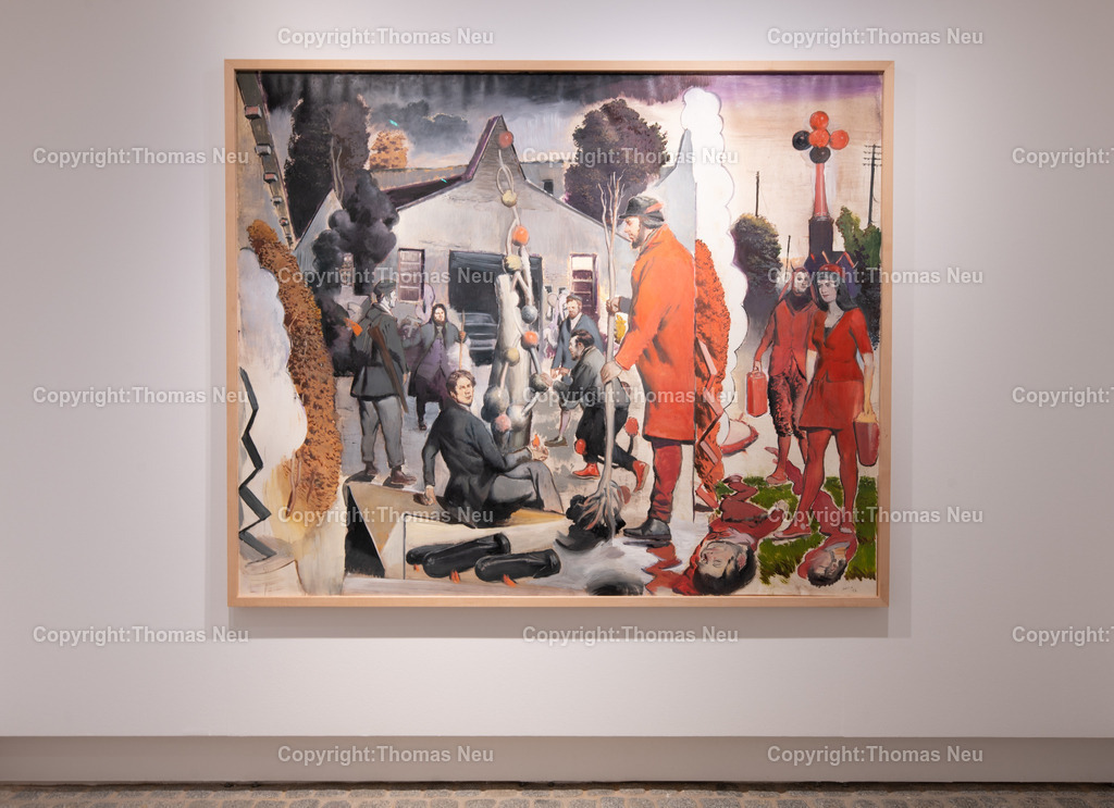 06_Neo_Rauch_Museum_Bensheim | 6.7.2024, bbe, Museum Bensheim, Ausstellung Neo Rauch "im Papiergrund", ,, Bild: Thomas Neu