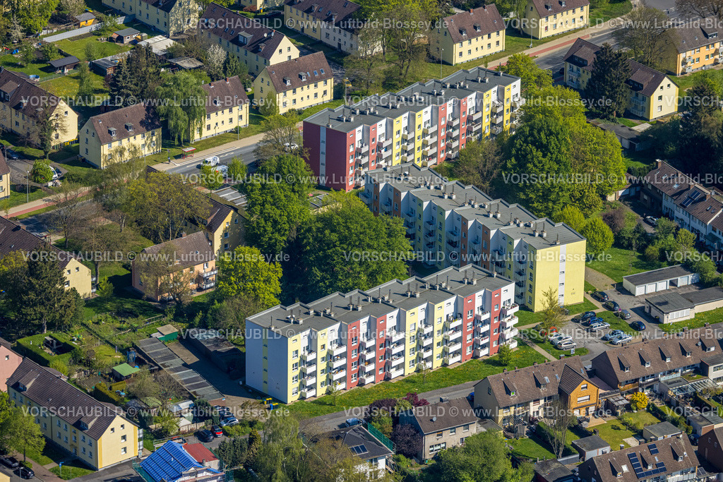 Kamen230406331 | Luftbild, Hochhäuser Wohnblocks am Mechelnkamp, Kamen, Ruhrgebiet, Nordrhein-Westfalen, Deutschland