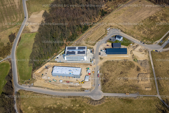 Wetter250303820Volmarstein | Luftbild, Gewerbegebiet An den Drei Eichen, Koro RIW Firmengelände, Grundschöttel, Wetter, Ruhrgebiet, Nordrhein-Westfalen, Deutschland