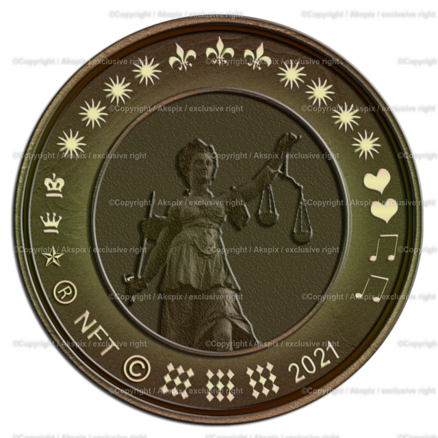NFTs_Coin-Statu-Law-2021 | Die Bildagentur Akspix ist eine Online-Bildagentur und bietet professionelles und kreatives Bildmaterial Royalty free und Rights Managed. Bildarchiv Akspix bietet eine große Auswahl an kreativen und klassischen Motiven.Frankfurt Fotograf, Fotoshooting