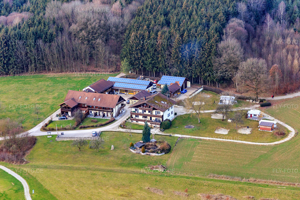 Luftbild: Pension Rottal Panorama in Bad Birnbach im Bundesland Bayern in Deutschland. Foto: IMG_085585.jpg vom 31.12.2015 durch Werner Riehm/FLY-FOTO.de